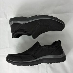 BareTraps Black Suede Leather Slip On Loafers Shoes Womens 9M